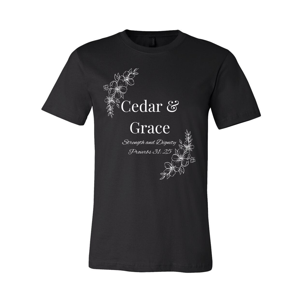Cedar & Grace Signature Tee - White Floral