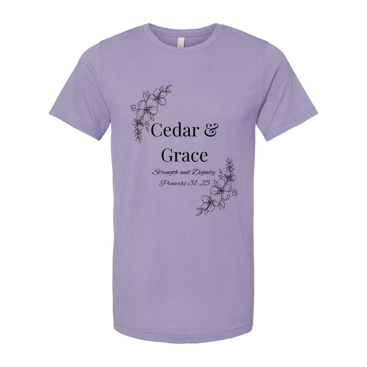 Cedar & Grace Signature Tee - Black Floral