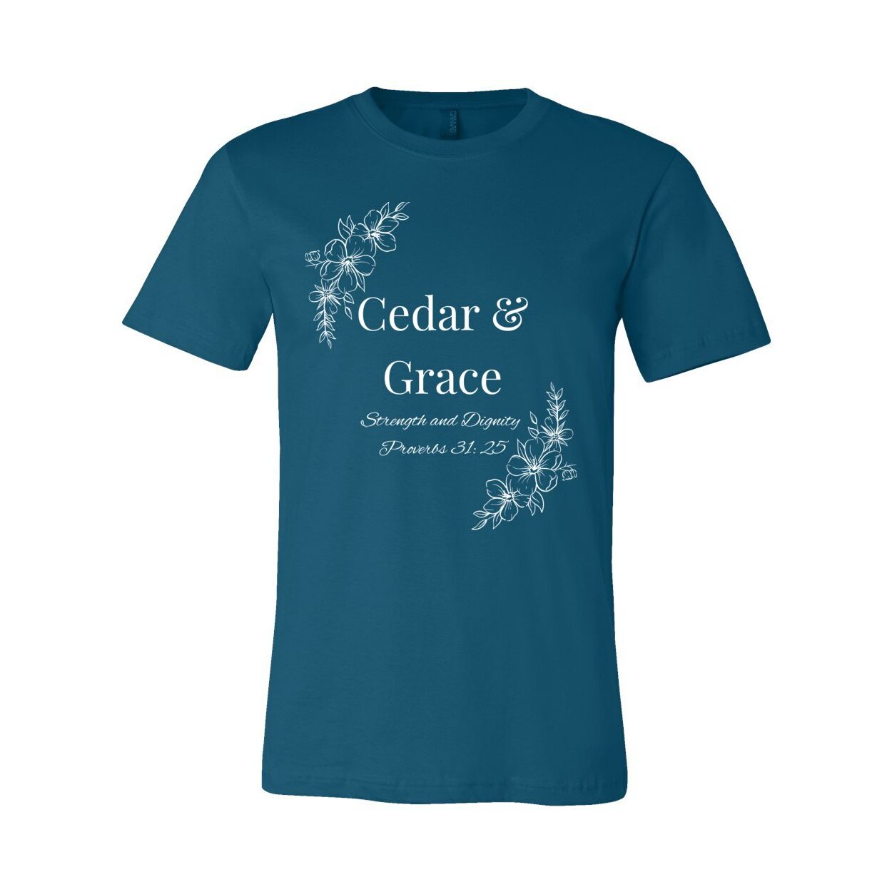Cedar & Grace Signature Tee - White Floral