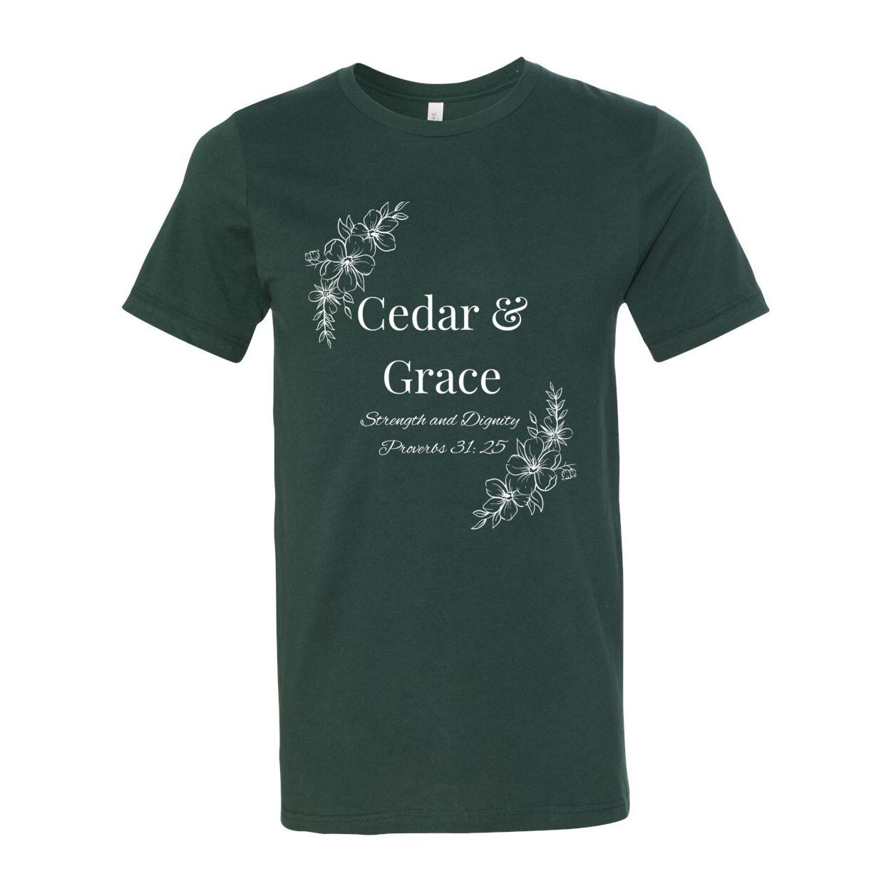 Cedar & Grace Signature Tee - White Floral
