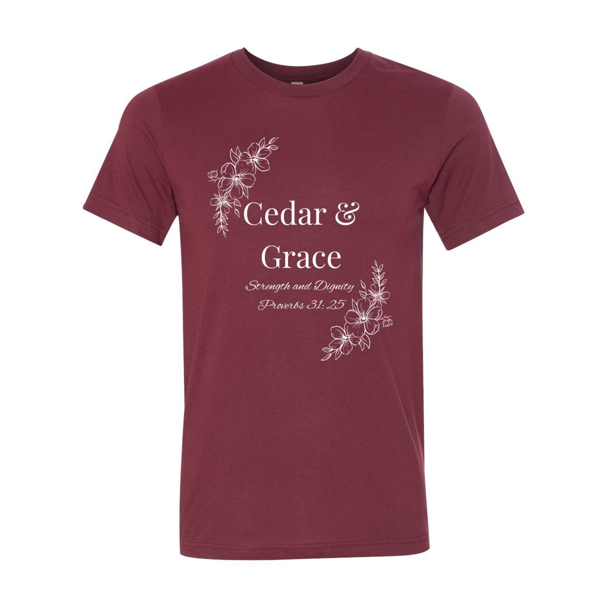 Cedar & Grace Signature Tee - White Floral