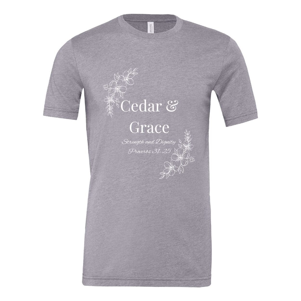 Cedar & Grace Signature Tee - White Floral