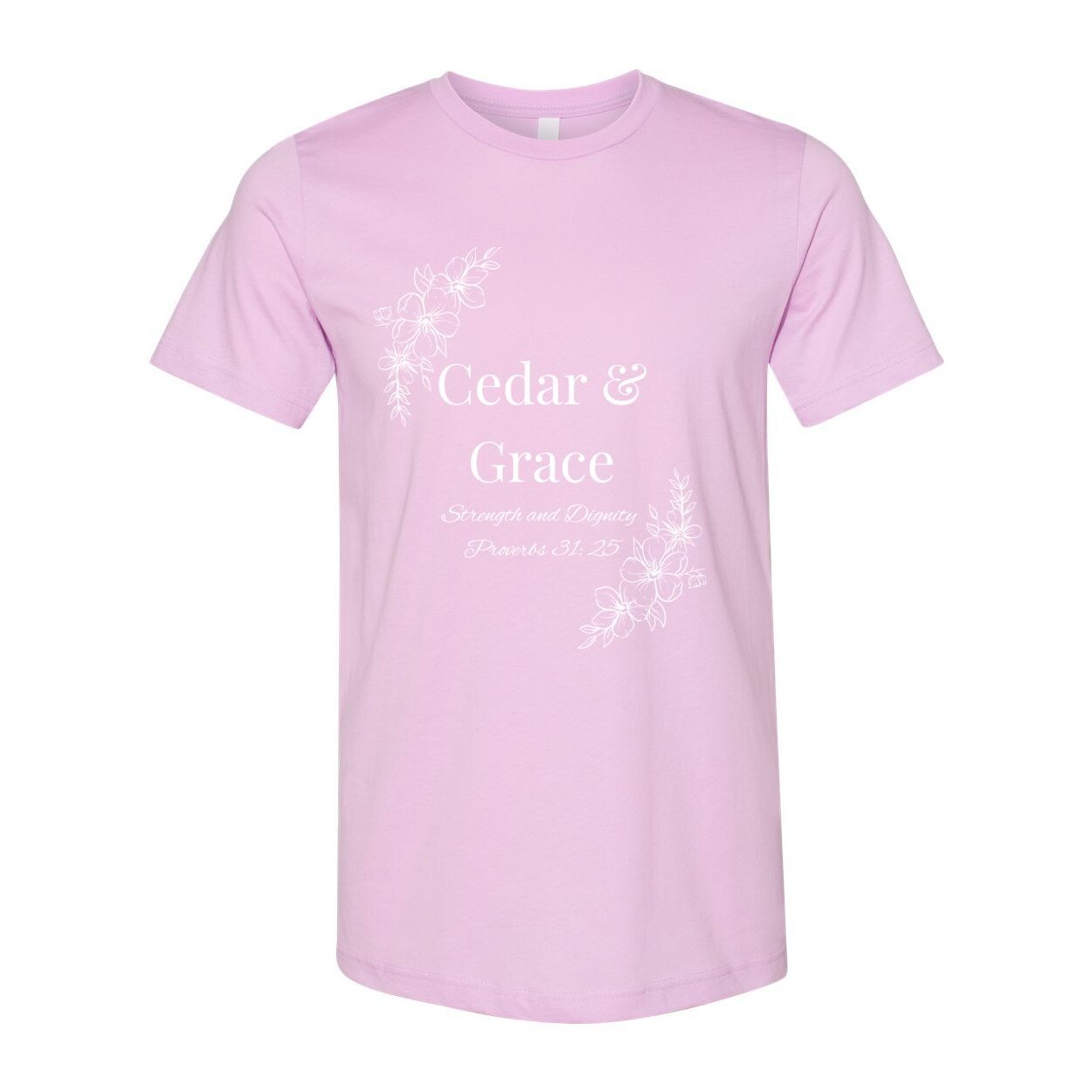 Cedar & Grace Signature Tee - White Floral