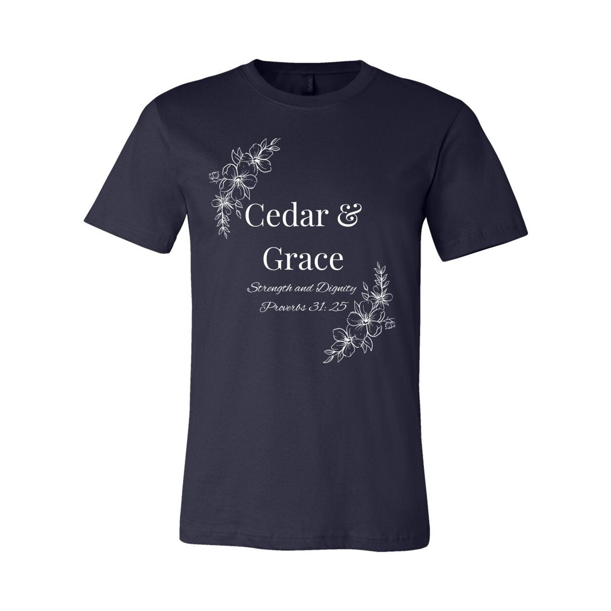 Cedar & Grace Signature Tee - White Floral