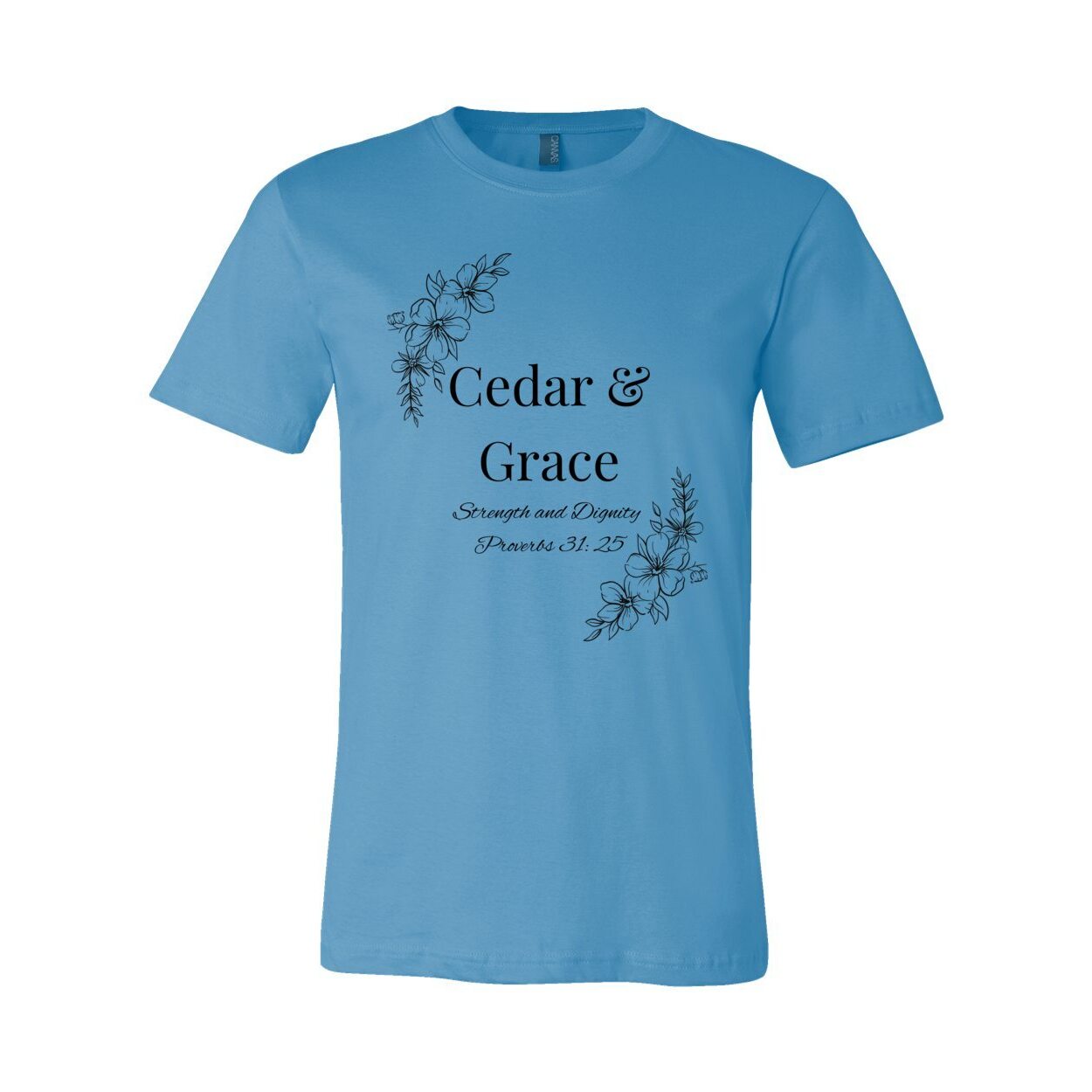 Cedar & Grace Signature Tee - Black Floral