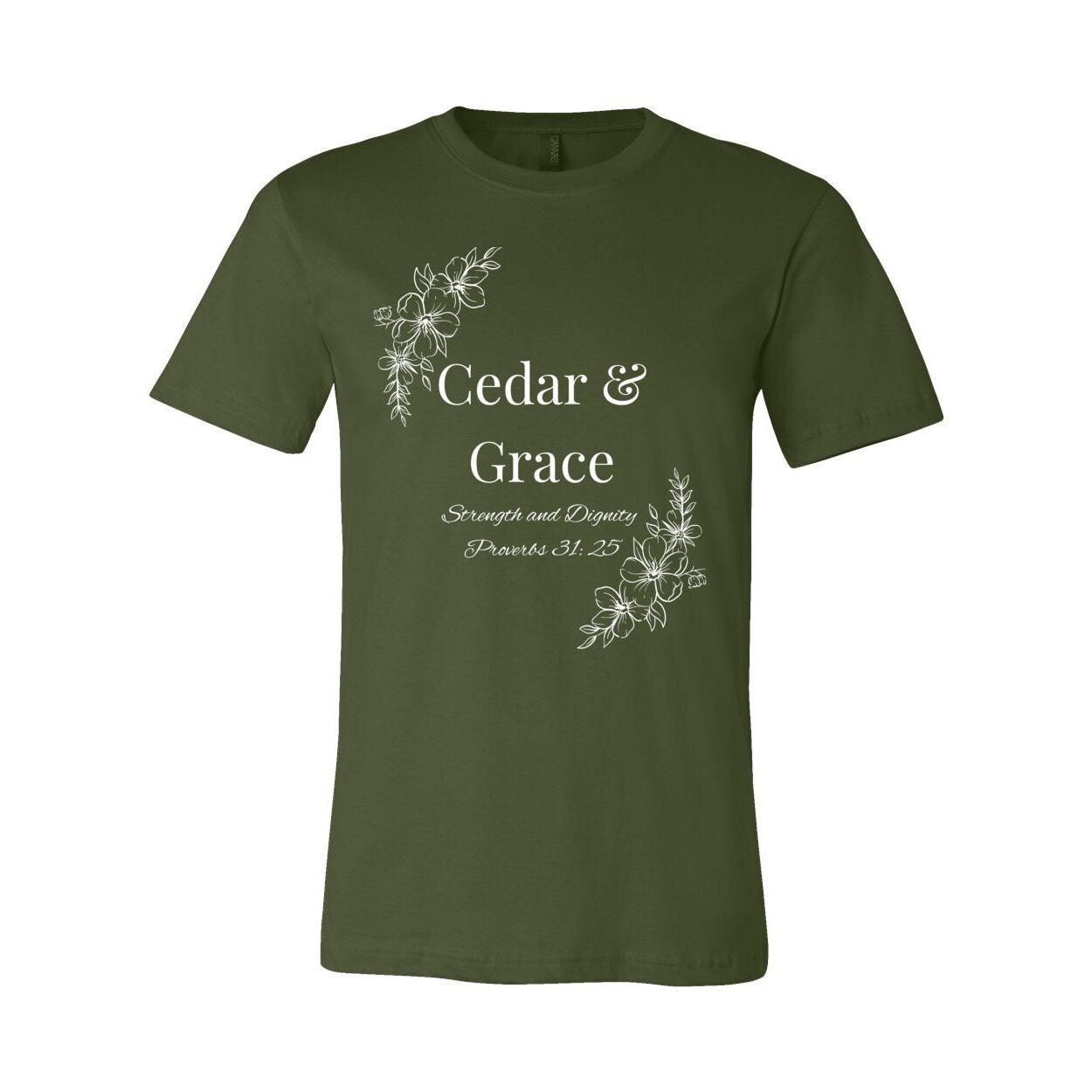 Cedar & Grace Signature Tee - White Floral