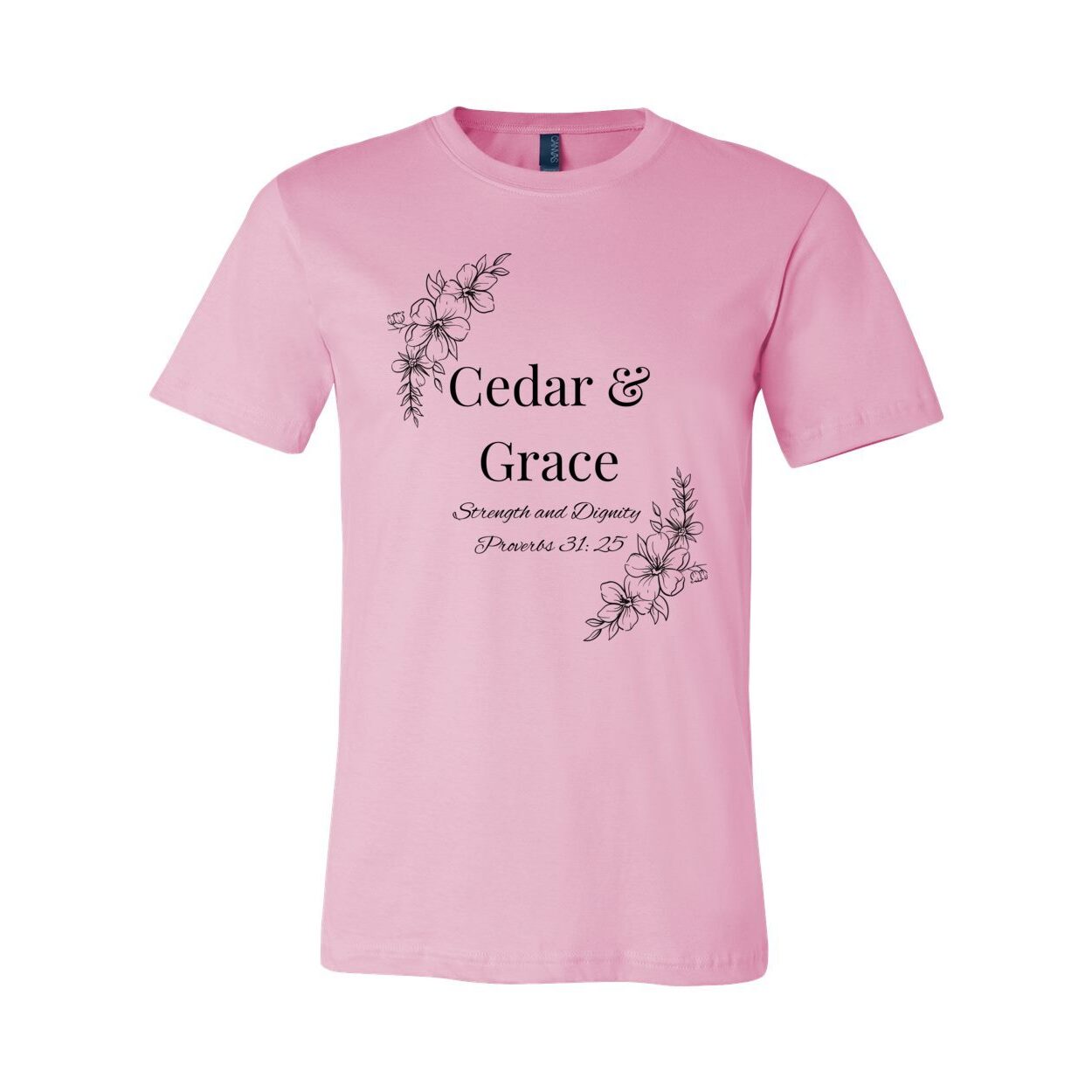 Cedar & Grace Signature Tee - Black Floral